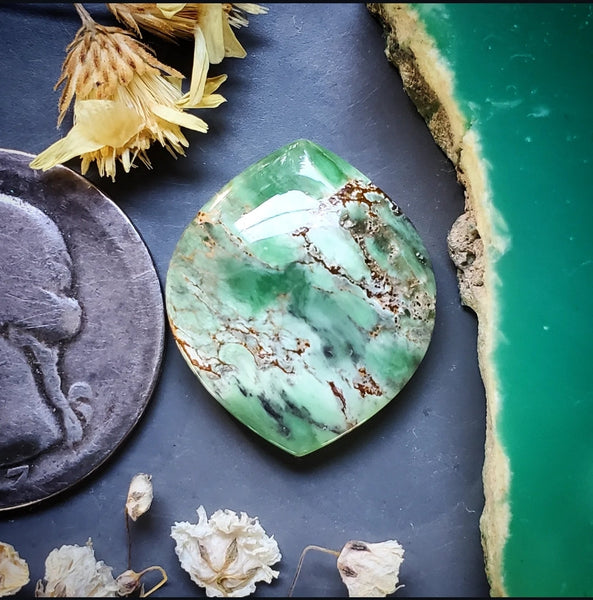 Woodlands Station Variscite Marquise Cabochon