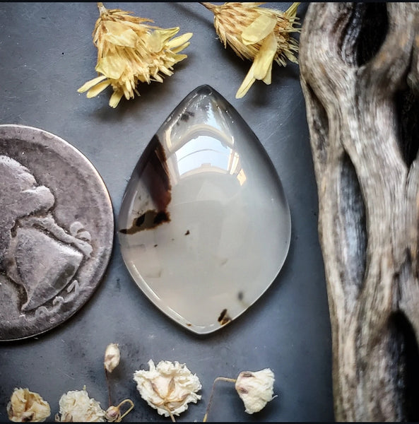 Montana Agate Drop Cabochon