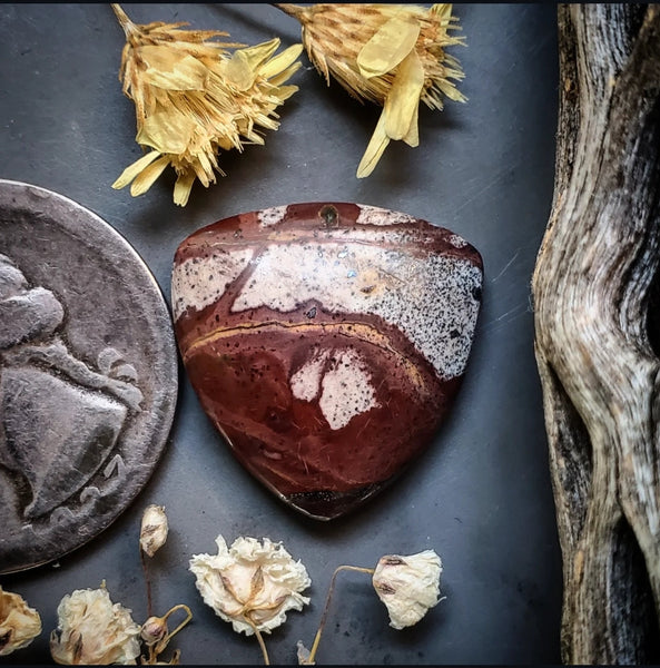 Incan Paint Blanket Jasper Trillion Cabochon