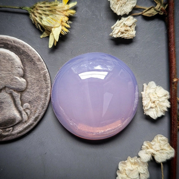 Saphyr Stone Pink Opal Round Cabochon