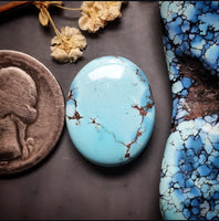 Natural Lavender Turquoise Oval Cabochon