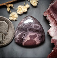 Sci-Fi Porcelain Jasper Trillion Cabochon