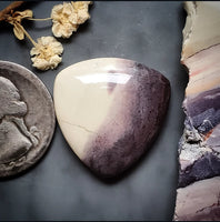 Sci-Fi Porcelain Jasper Trillion Cabochon