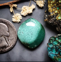 Teal Red River Marquise Cabochon