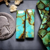 Polychrome Hubei Bar Pair Cabochon