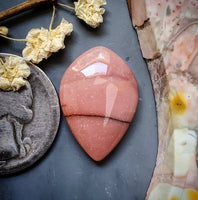 Australian Pink Opal Drop Cabochon