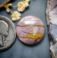 Lilac Mookaite Round Cabochon