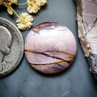 Lilac Mookaite Round Cabochon
