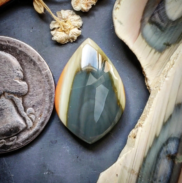 Imperial Jasper Drop Cabochon