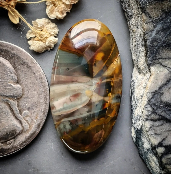 Morrisonite Jasper Oval Cabochon