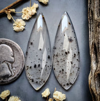 Montana Agate Drop Pair Cabochon