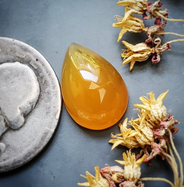 Carnelian Drop Cabochon
