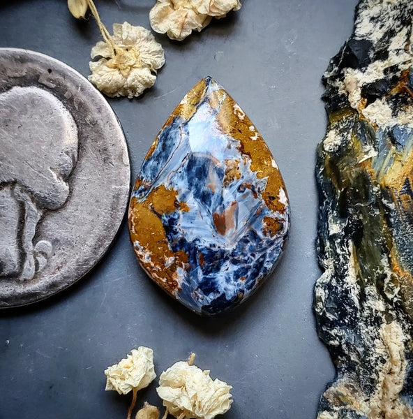 Namibian Pietersite Drop Cabochon