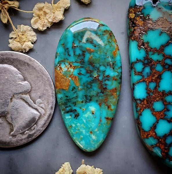 Skysong Turquoise Drop Cabochon