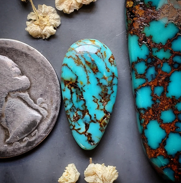 Skysong Turquoise Drop Cabochon