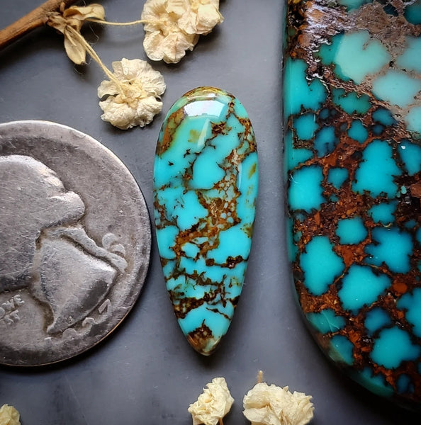 Skysong Turquoise Drop Cabochon