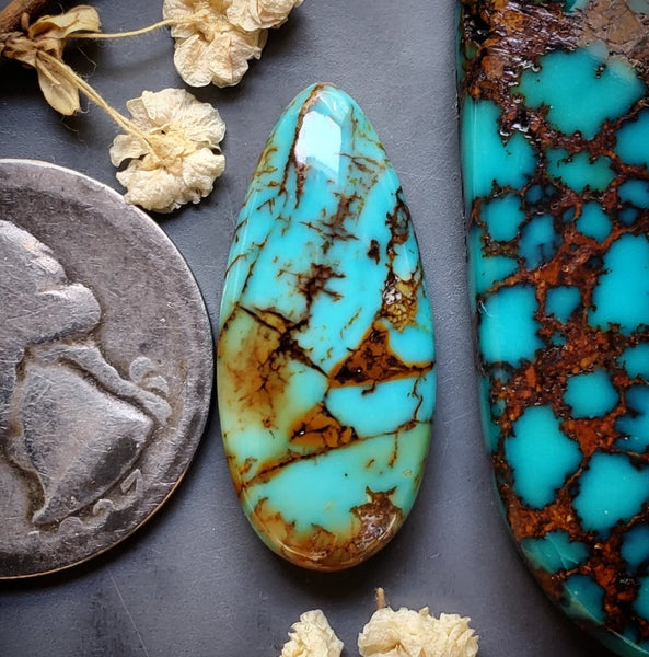 Skysong Turquoise Drop Cabochon