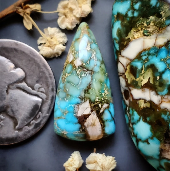 Turquoise Mountain Drop Cabochon