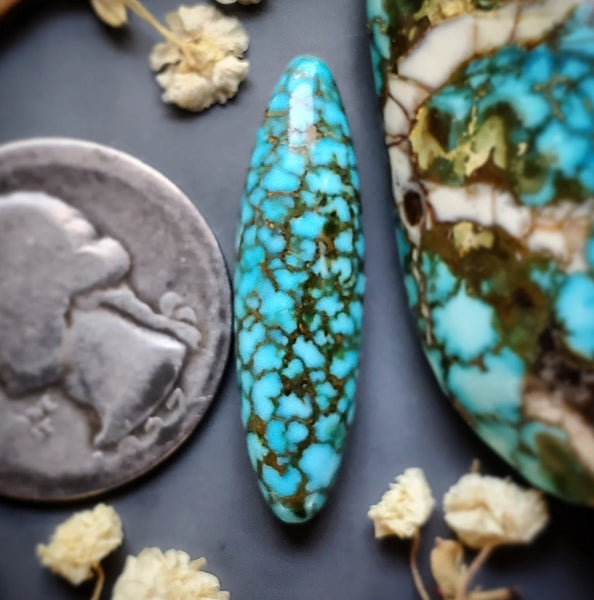 Turquoise Mountain Skinny Oval Cabochon