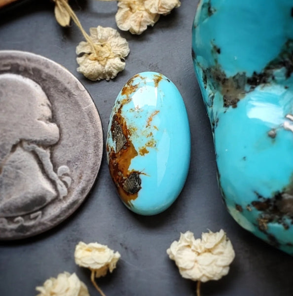 Havasu Blue Turquoise Oval Cabochon