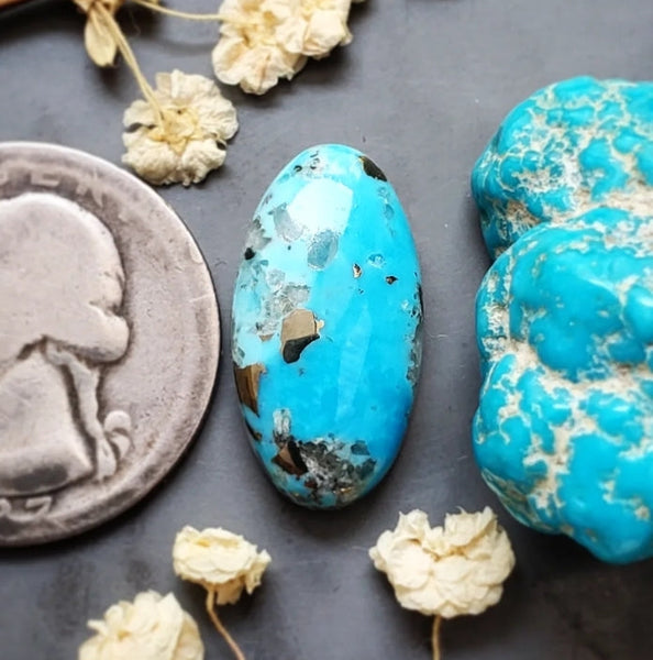 Havasu Blue Turquoise Oval Cabochon