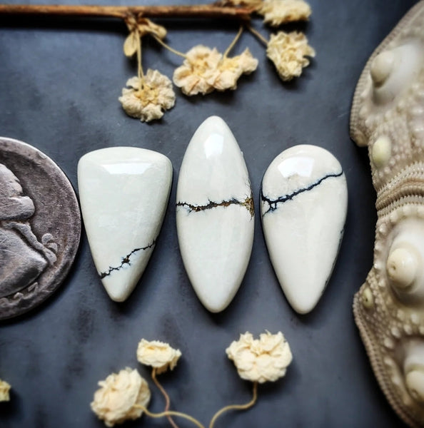 Ivory Creek Variscite Drop Marquise Set Cabochon