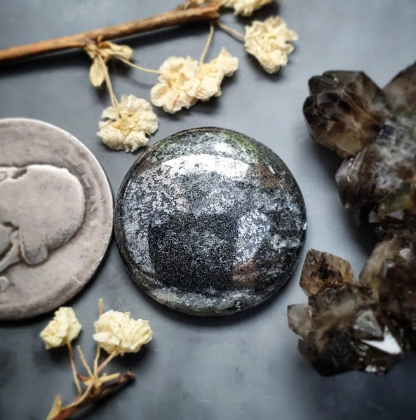Native Silver Round Cabochon