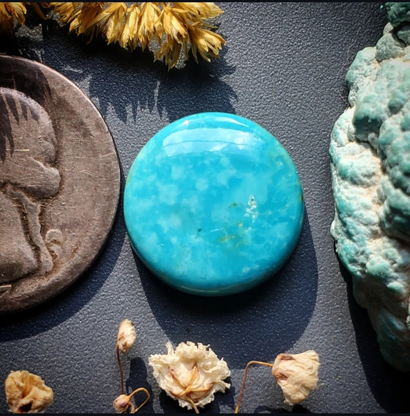 #8 Turquoise Round 16mm Cab | Turquoise Obsession