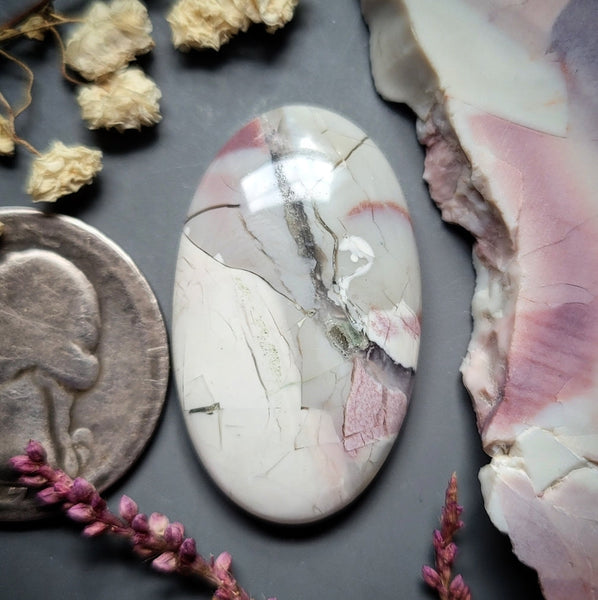 Hyacinth Jasper Oval Cabochon