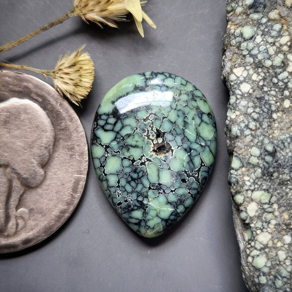 New Lander Variscite Drop Cabochon