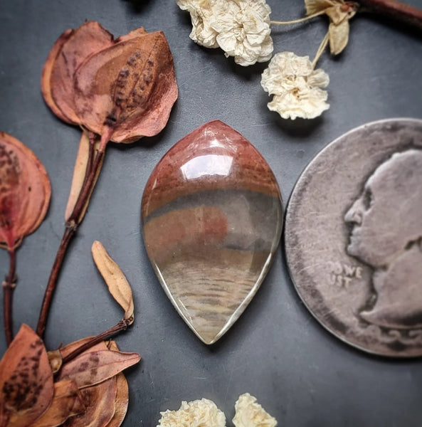 Polychrome Jasper Drop Cabochon