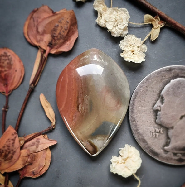 Polychrome Jasper Drop Cabochon