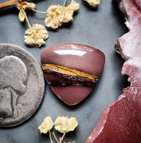 Lilac Mookaite Trillion Cabochon
