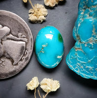 Sonoran Mountain Turquoise Tiny Oval Cabochon