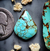 #8 Turquoise Drop Cabochon