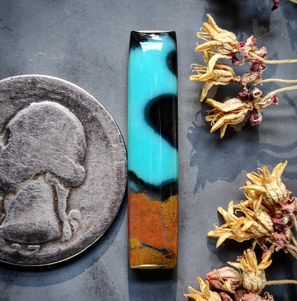 めだま！こつぶ　クイーンズランド産ボルダー　925sv Gem Silica – Turquoise Obsession