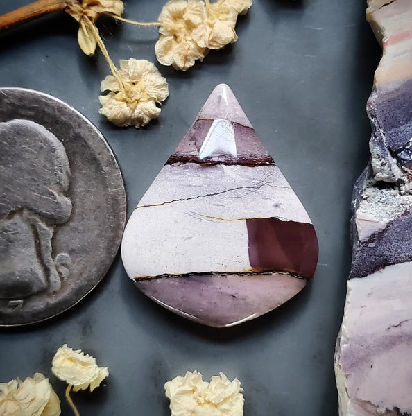 Lilac Mookaite Drop Cabochon