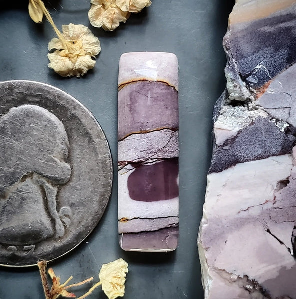 Lilac Mookaite Bar Cabochon