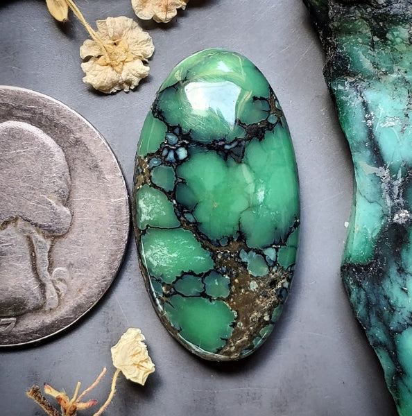Angel Wing Variscite Large Oval Cabochon