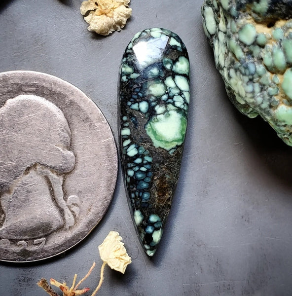 Angel Wing Variscite Drop Cabochon