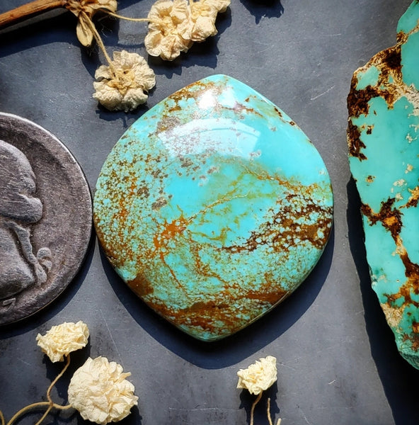 #8 Turquoise Large Marquise Cabochon
