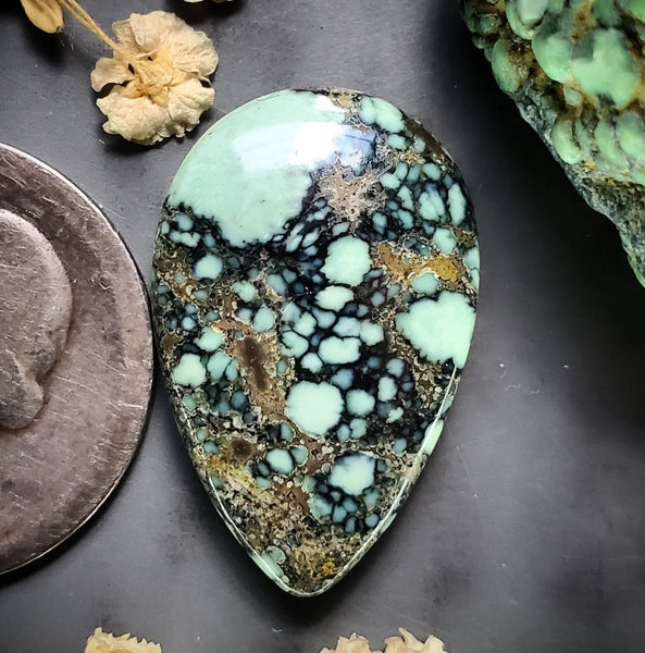 Angel Wing Variscite Drop Cabochon