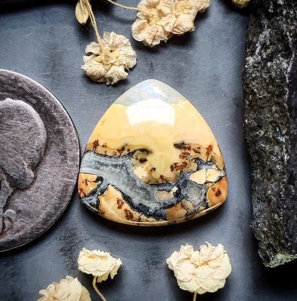 Maligano Jasper Trillion Cabochon