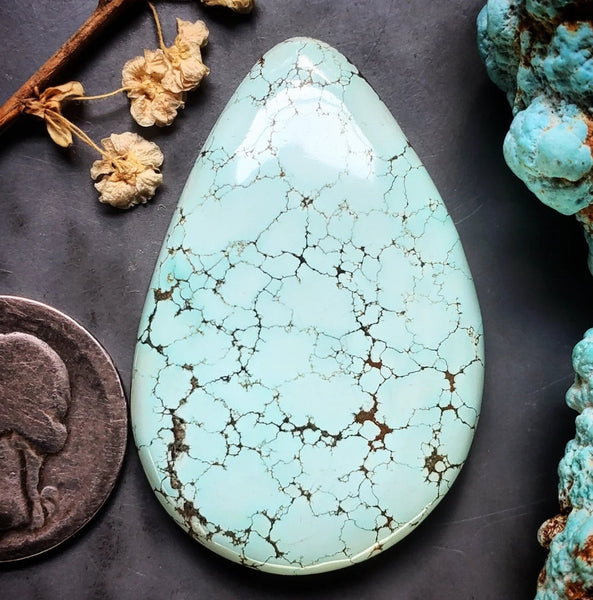 Natural #8 Turquoise Freeform Cabochon