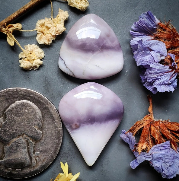 Tiffany Stone Drop Trillion Pair Cabochon
