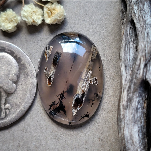 Turkish Stick Agate Oval Cabochon