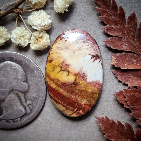Tequila Sunrise Oval Cabochon