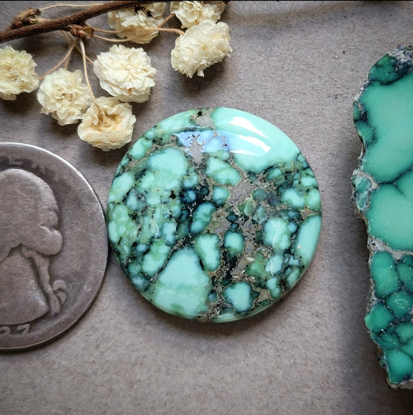 Angel Wing Variscite Tab Cabochon