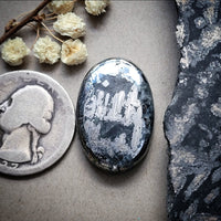 Native Silver Oval Cabochon