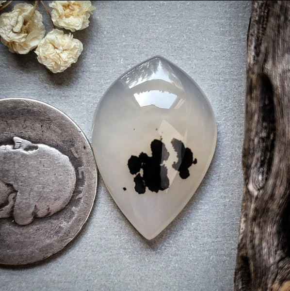 Montana Agate Drop Cabochon